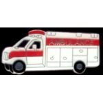 AMBULANCE PINS GENERIC RED WHITE PIN